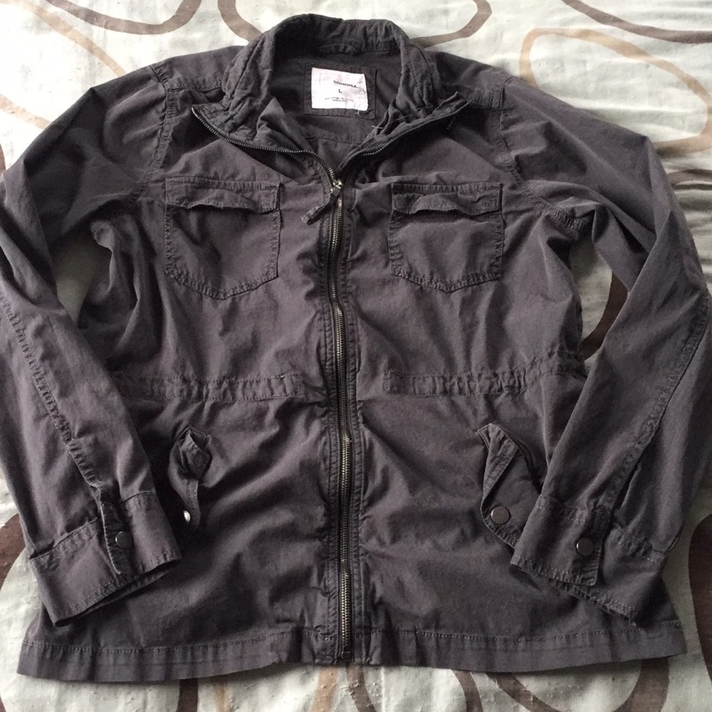 Sonoma Dark Gray Utility Jacket Size L